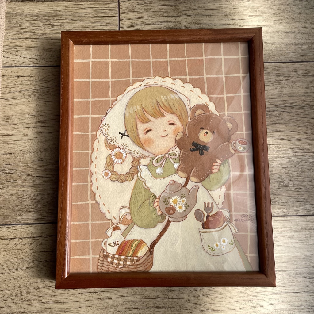 新作原画「ティータイムのおともだち」