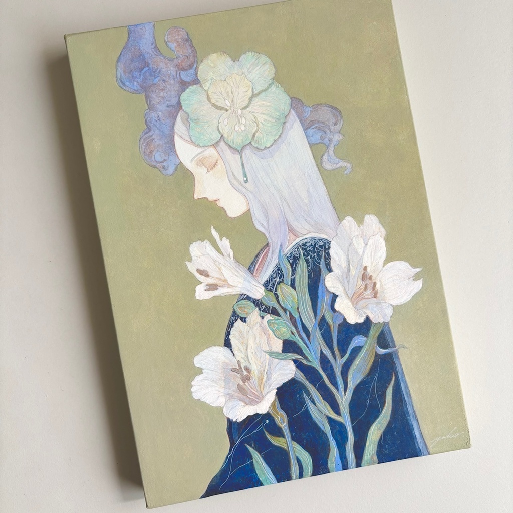 原画「花映し -Alstromeria-」