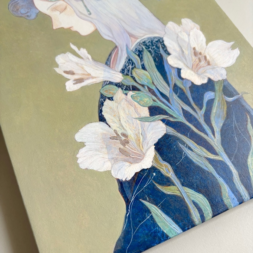 原画「花映し -Alstromeria-」