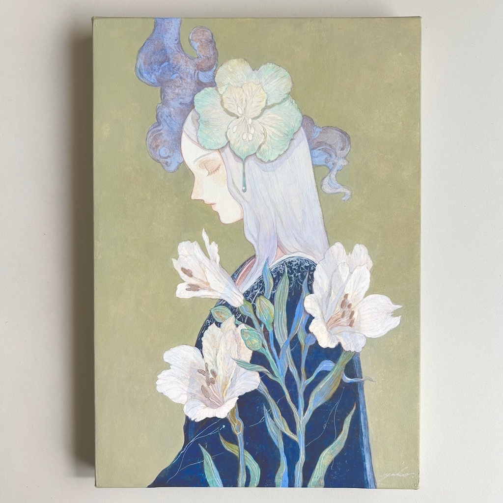 原画「花映し -Alstromeria-」