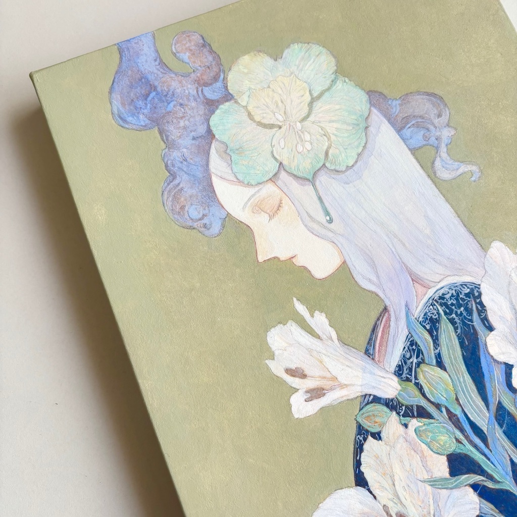 原画「花映し -Alstromeria-」