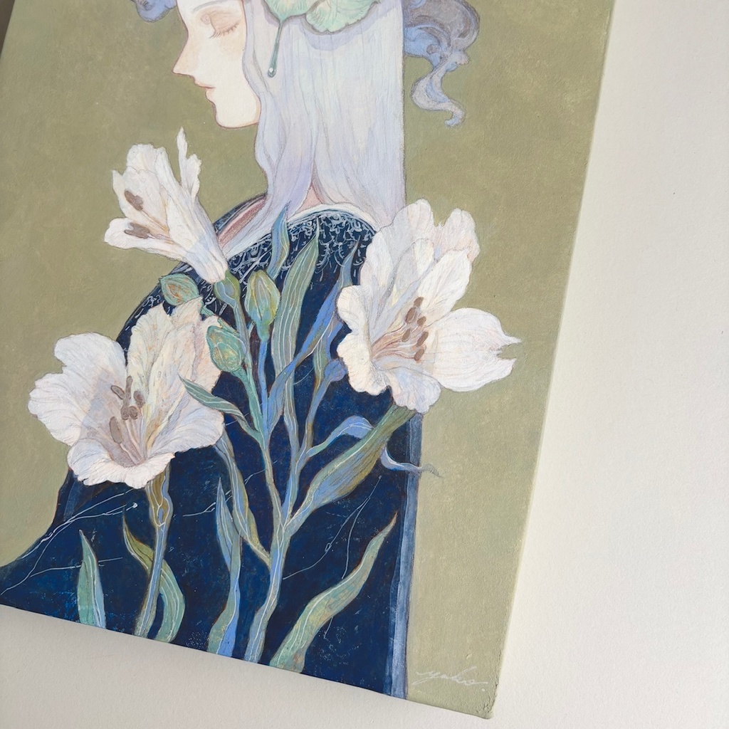 原画「花映し -Alstromeria-」