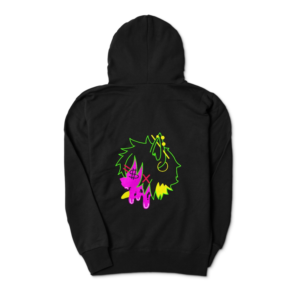 【尖崎にどる】2$ジップパーカー(両面プリント)【オリジナル】