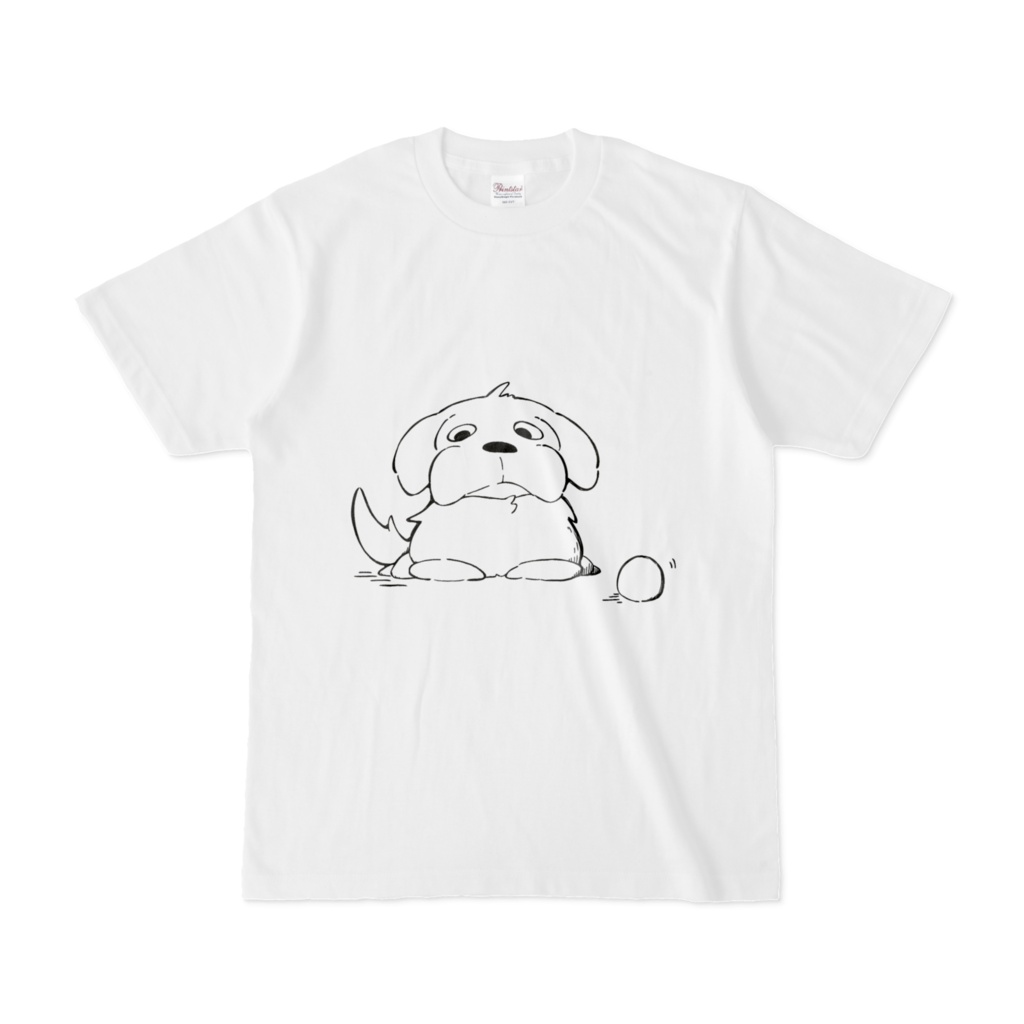 餅のおこめイラスト 白Tシャツ04