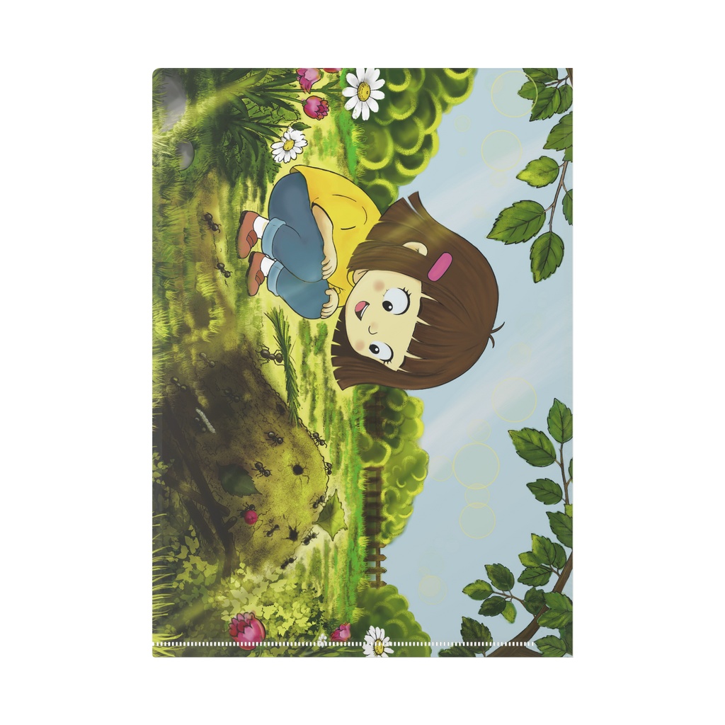 【オリジナル】クリアファイル「小さな世界の大冒険」🐜🌿 (A4サイズ)