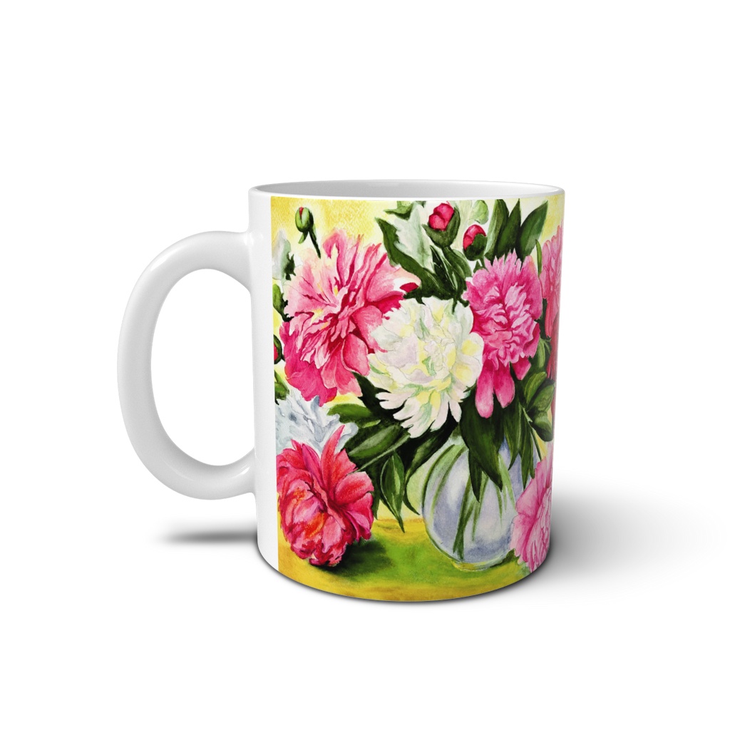 華やかな牡丹の花束マグカップ 🌸☕️ オリジナルマグカップ