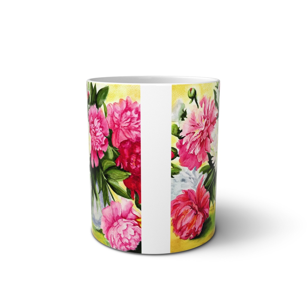 華やかな牡丹の花束マグカップ 🌸☕️ オリジナルマグカップ