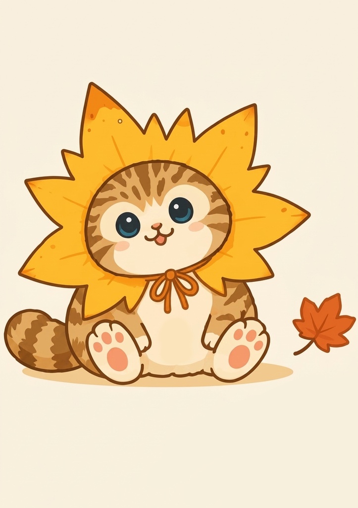 秋のどうぶつ デジタルステッカーセット / Autumn Animals Digital Sticker Set / 15