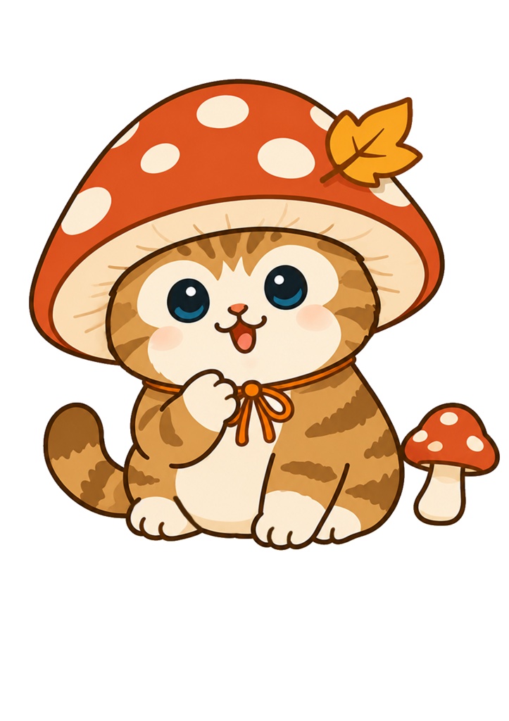 秋のどうぶつ デジタルステッカーセット / Autumn Animals Digital Sticker Set / 15