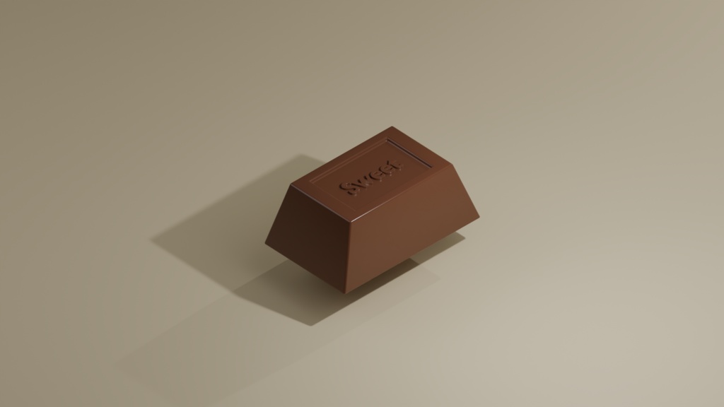 【3D小物】チョコレート