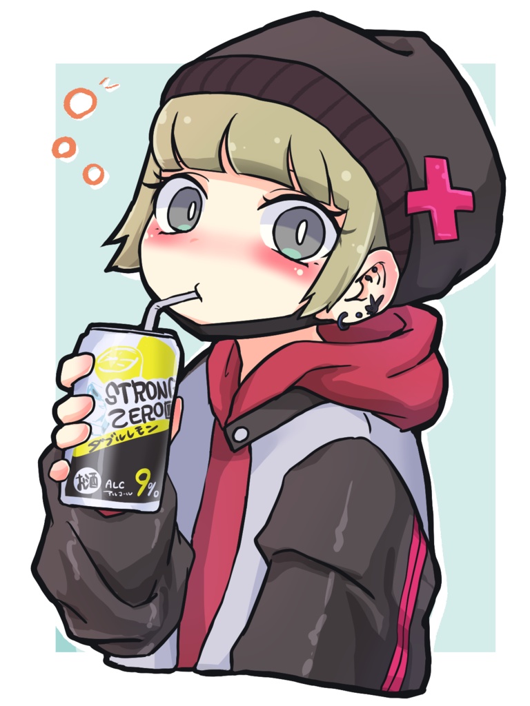 ノミスギチュウイ　ステッカー