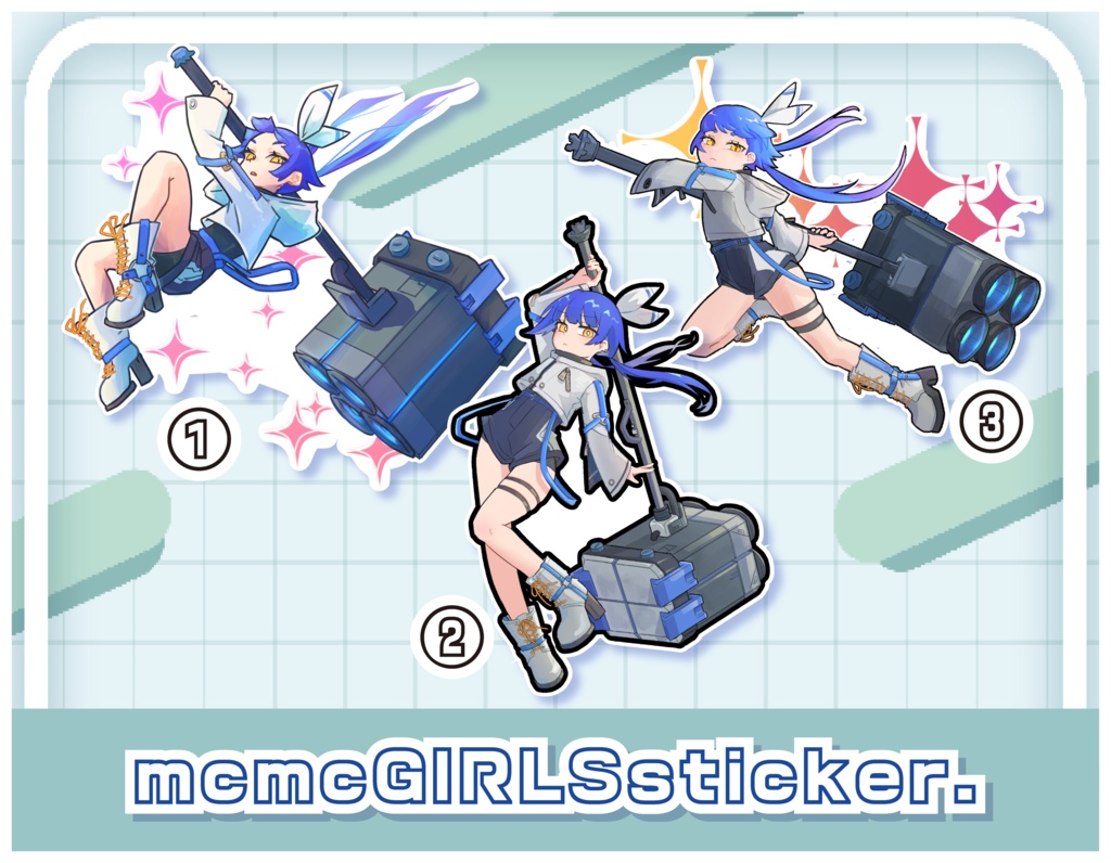 mcmcGIRLSsticker Hibanaver.