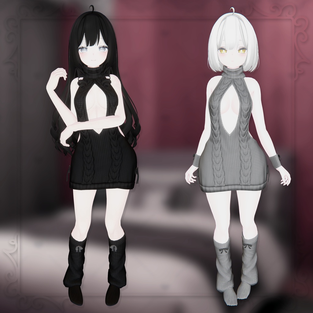 【4アバター対応】童貞を◯すセーター【ずらし/脱ぎギミック付き♥】