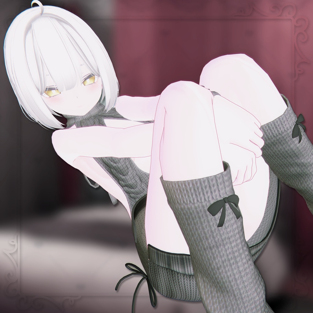 【4アバター対応】童貞を◯すセーター【ずらし/脱ぎギミック付き♥】