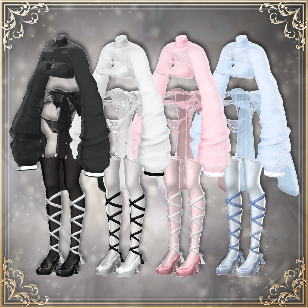 【2アバター対応】Mellow ♥ Sweet ‐Sexy Lingerie‐ 【MA/PB対応】