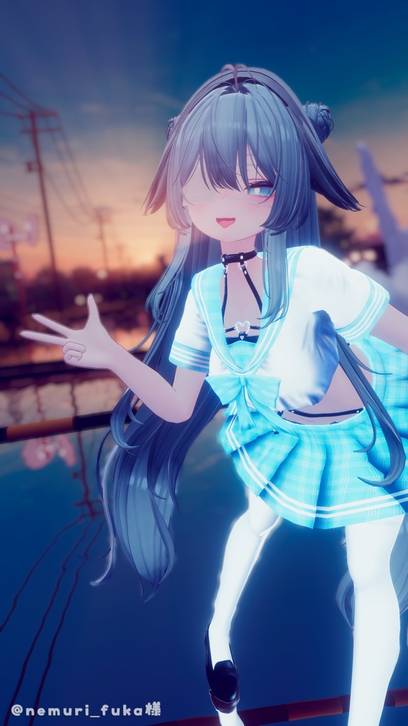 【6アバター/MA対応】Sensual Sailor 【落ちる脱衣ギミック付き♥】