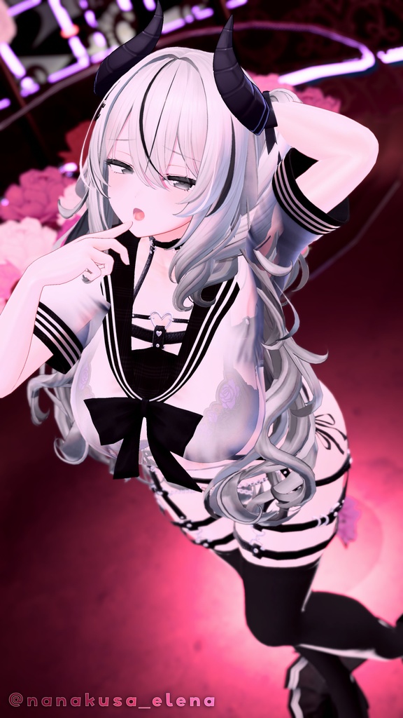 【6アバター/MA対応】Sensual Sailor 【落ちる脱衣ギミック付き♥】