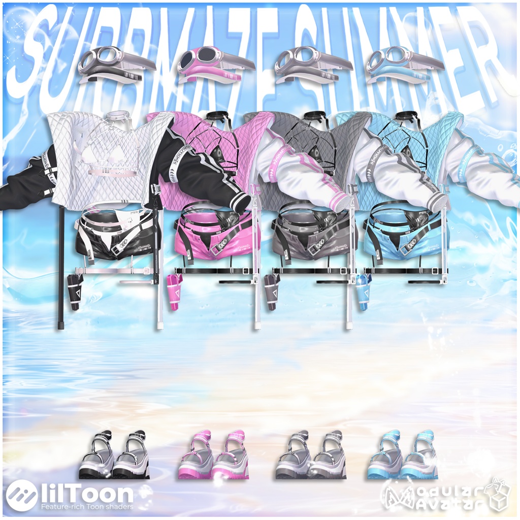 【3アバター対応】『Surbmaze :Summer』はだけるギミック付き♥ 【MA対応】