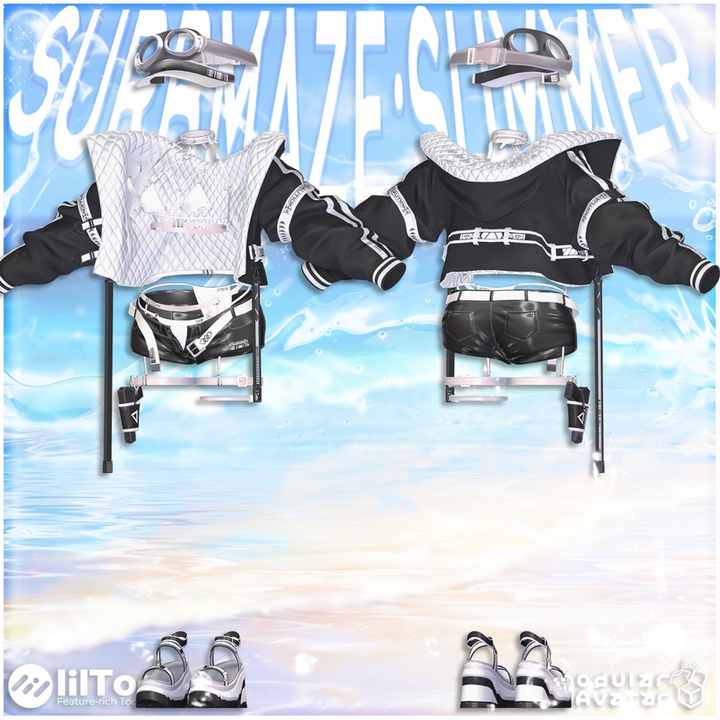 【3アバター対応】『Surbmaze :Summer』はだけるギミック付き♥ 【MA対応】