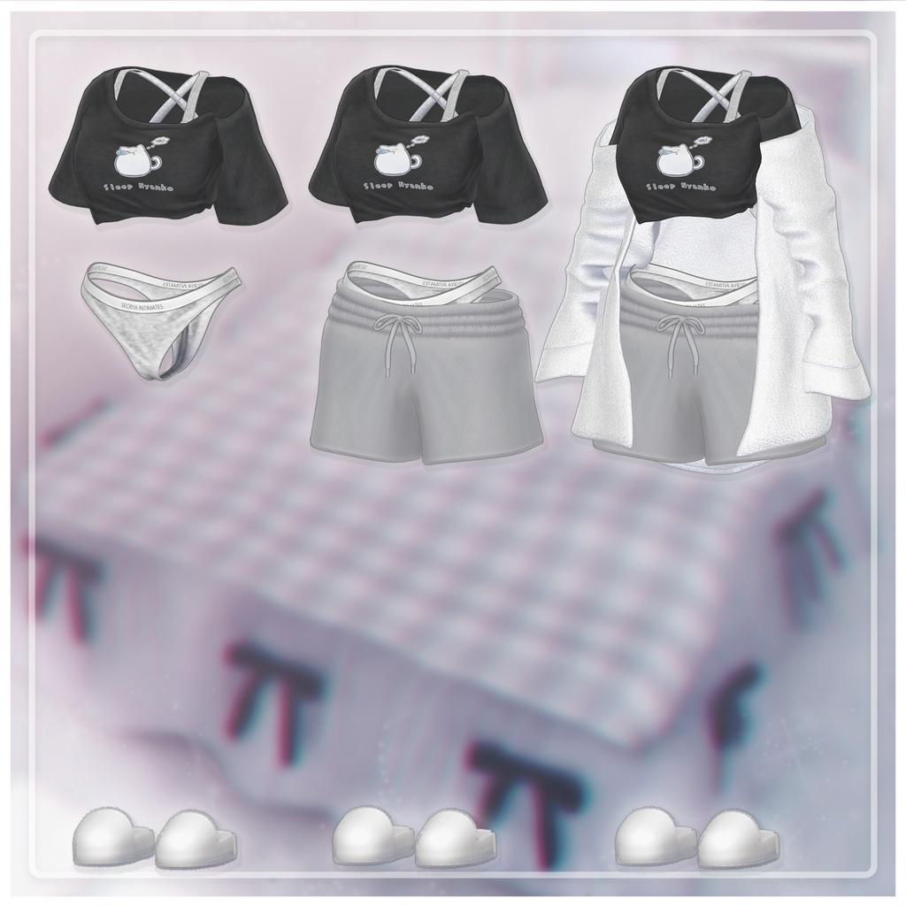 【9アバター対応】Snoozoo ‐Chill Wear‐ たくし上げギミック付き♥ 【MA対応】