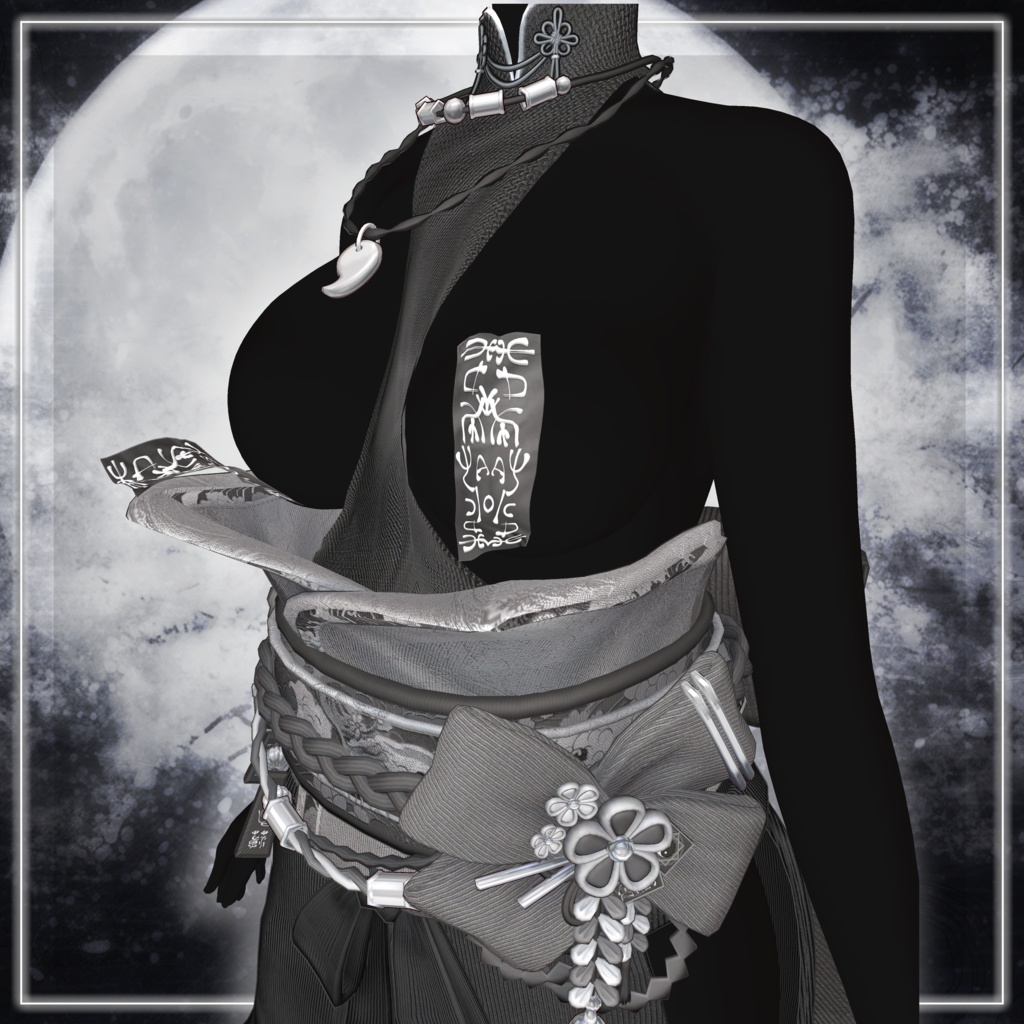 【ルルネ/ルミナ対応】‐和装‐ 黎ノ祈 剥がせる御札ギミック付き♡ 【MA&PB対応】