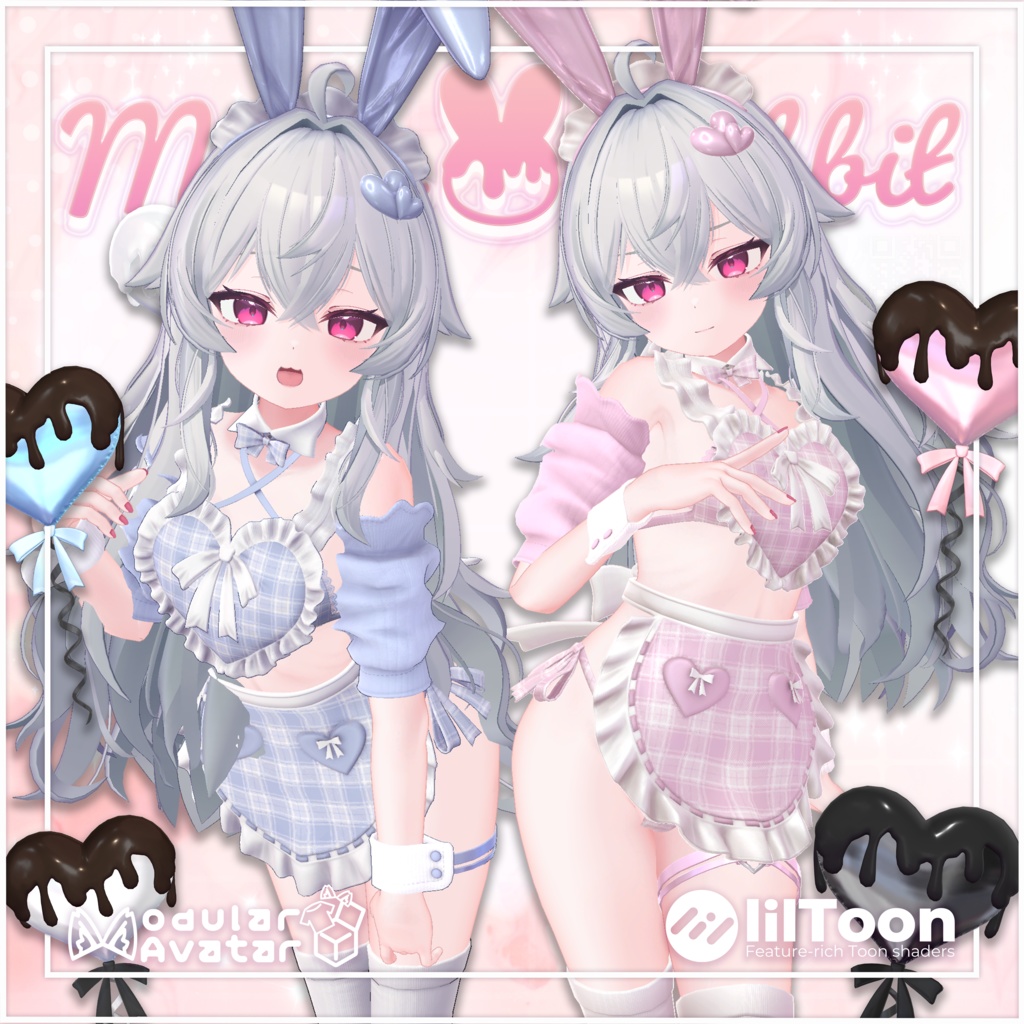 【✨️対応追加セール✨️】 Melty ♥ Rabbit & HeartBallon🎈【ルルネ/りる対応】