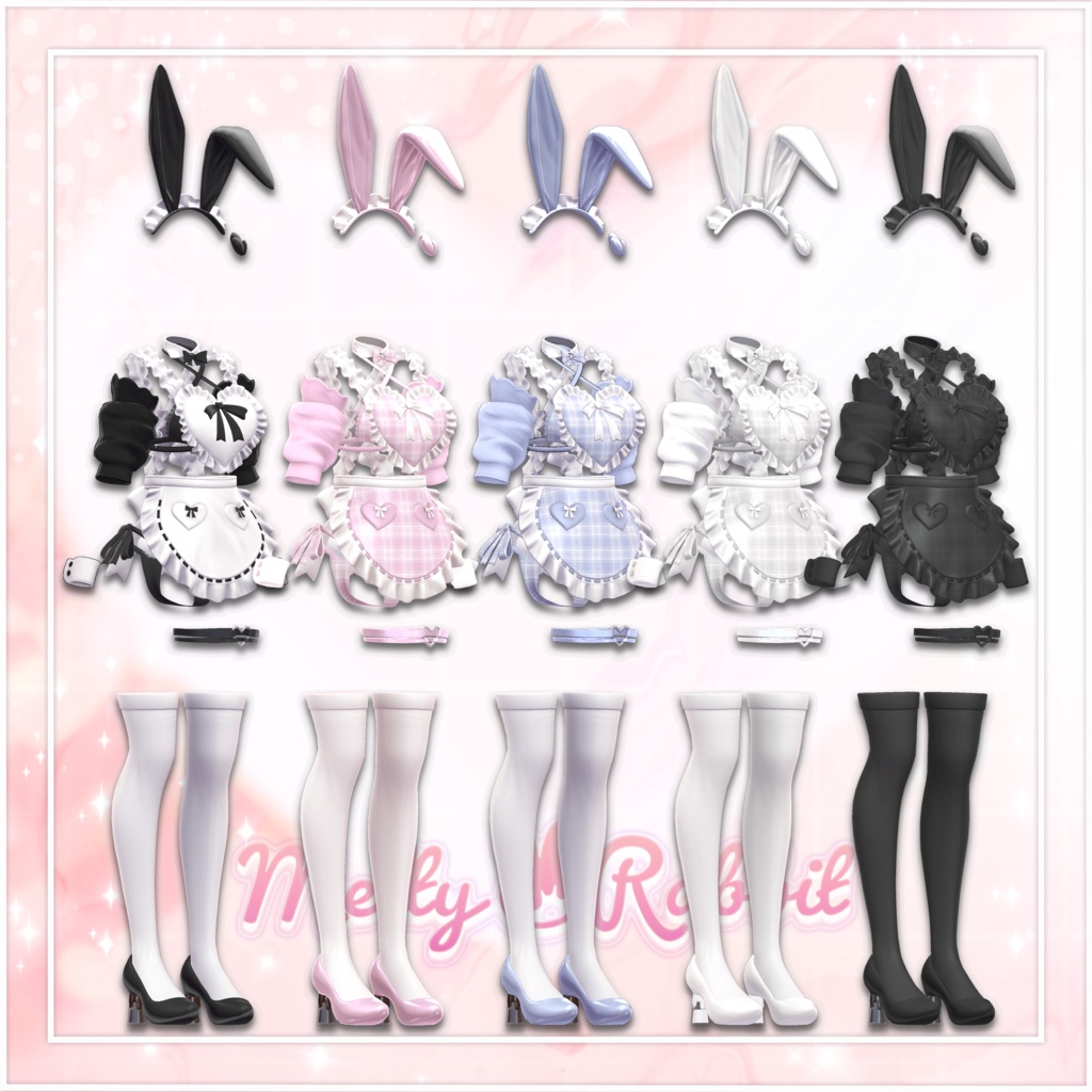 【✨️発売記念セール✨️】 Melty ♥ Rabbit & HeartBallon🎈【ルルネ対応/MA設定済】