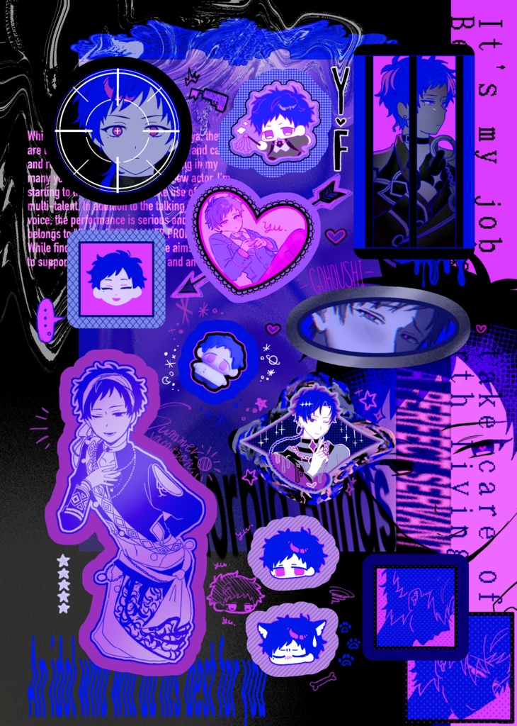 ゅだくさんハーフカットシール