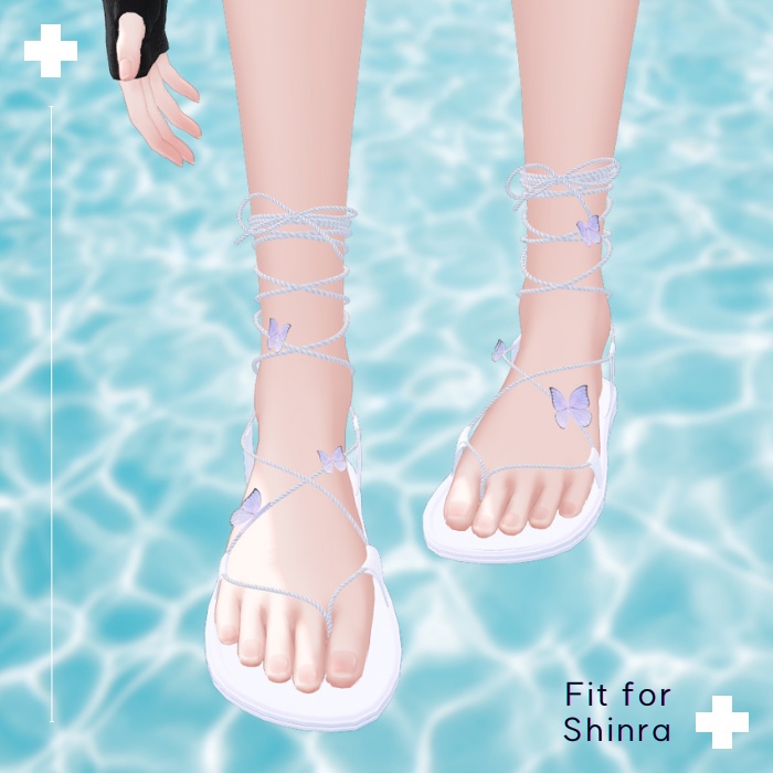 [4アバタ対応]Butterfly Sandal Shoes [Manuka/Shinra森羅/Grus/Hakka薄荷 ...