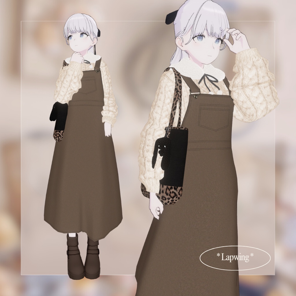 【9アバター対応】Amafuwa Overall Dress🥨