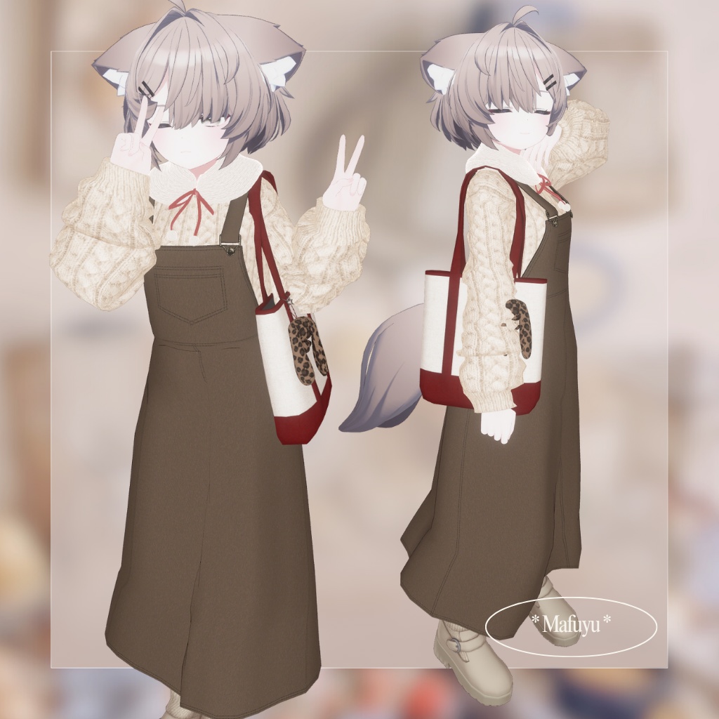 【9アバター対応】Amafuwa Overall Dress🥨