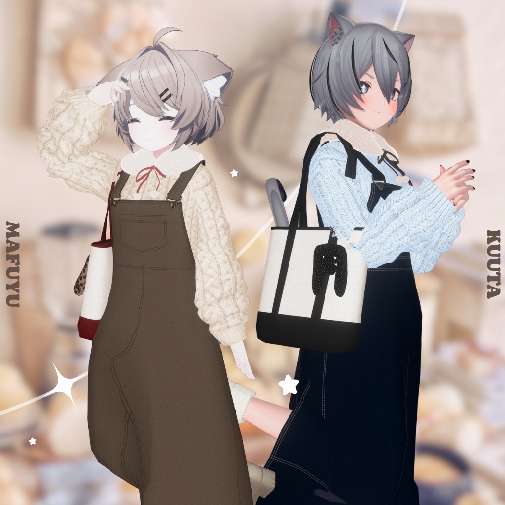 【9アバター対応】Amafuwa Overall Dress🥨