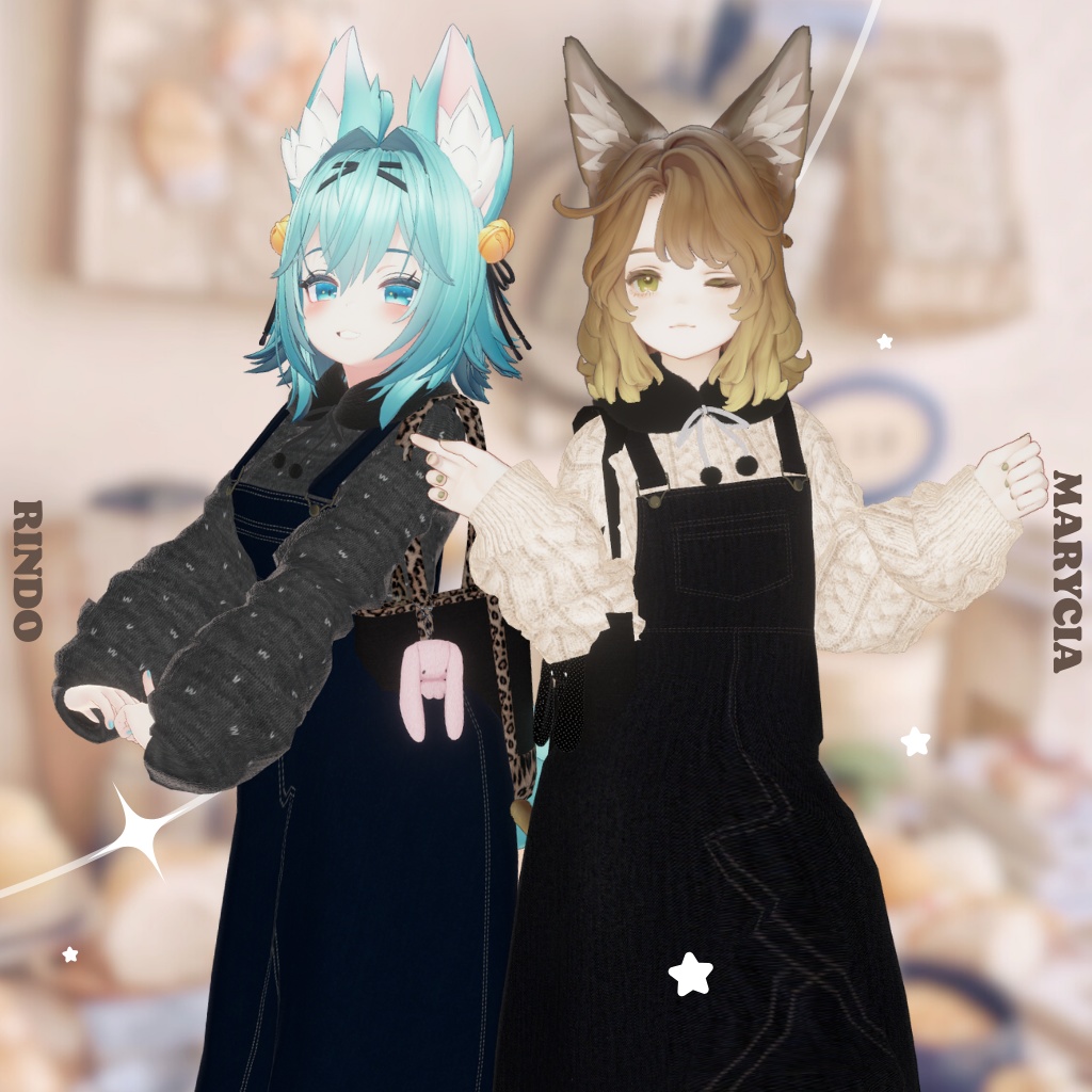 【9アバター対応】Amafuwa Overall Dress🥨