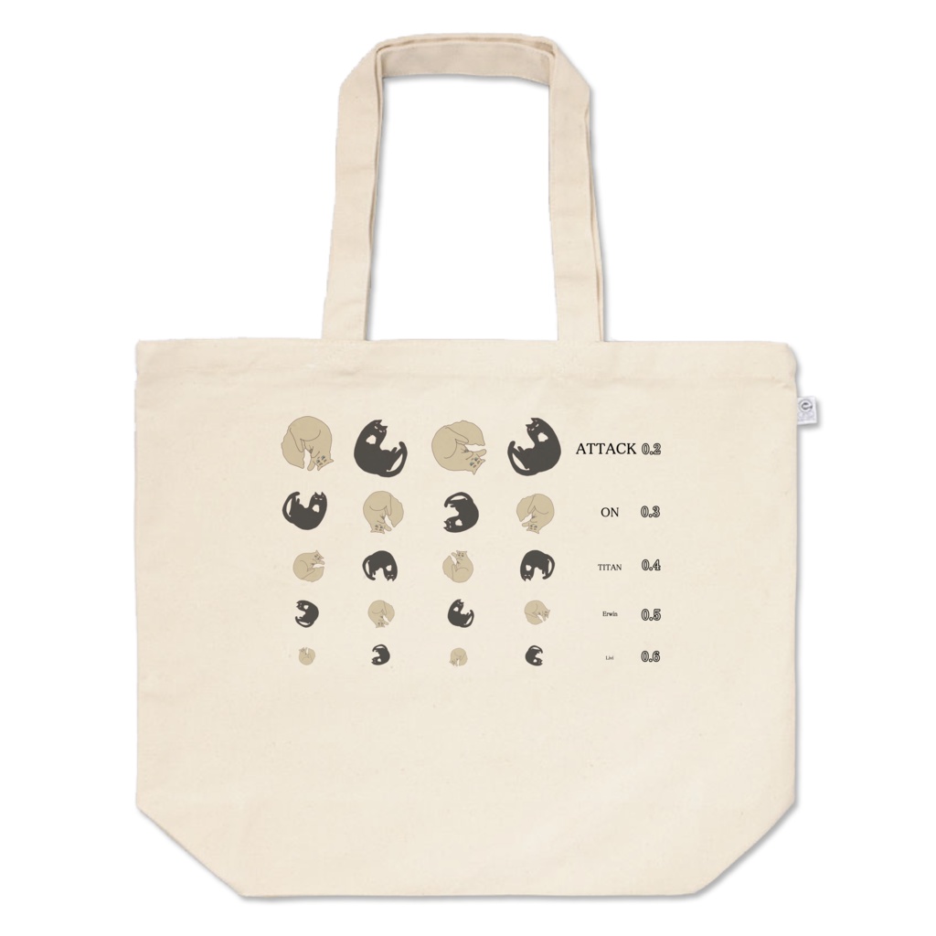 視力検査風トートバッグ