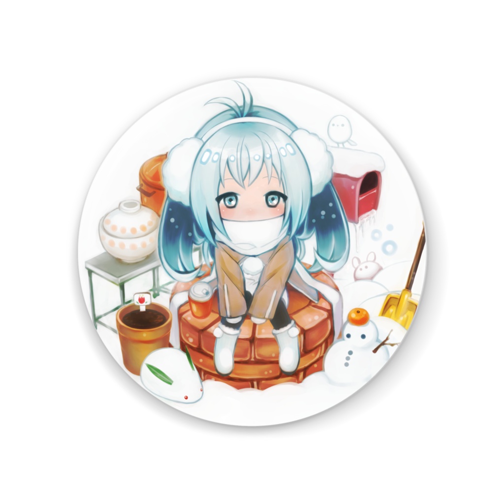 冬の缶ミラー