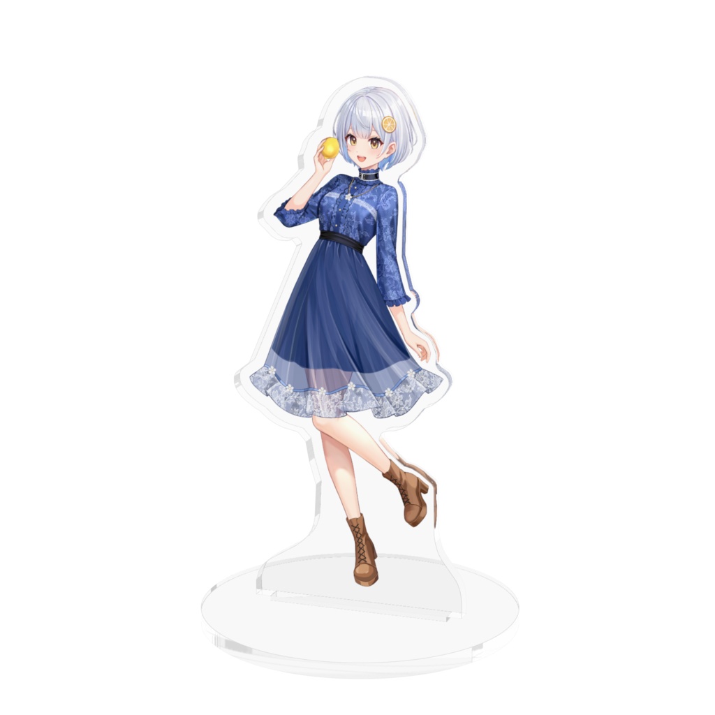 アクリルスタンド100mm🍋新モデルキービジュアル【VTuber藍坂れも】