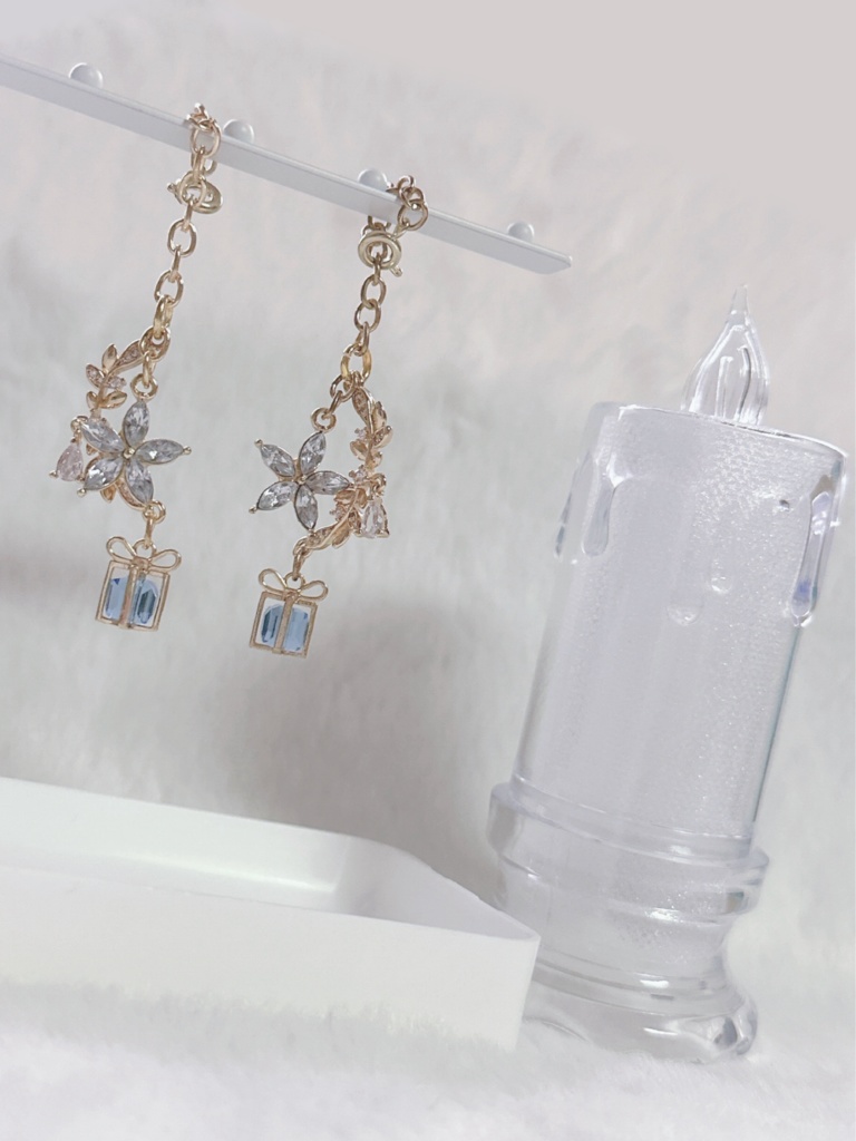 フラワーボックスのアクセサリー【ブルー】
