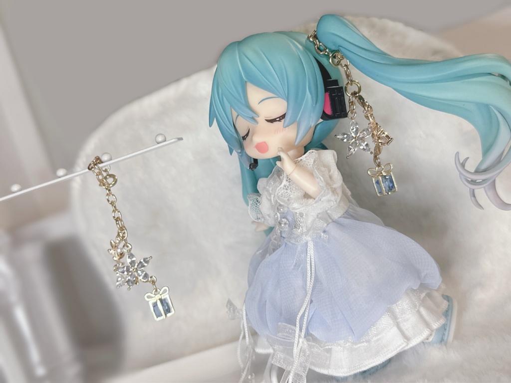 フラワーボックスのアクセサリー【ブルー】