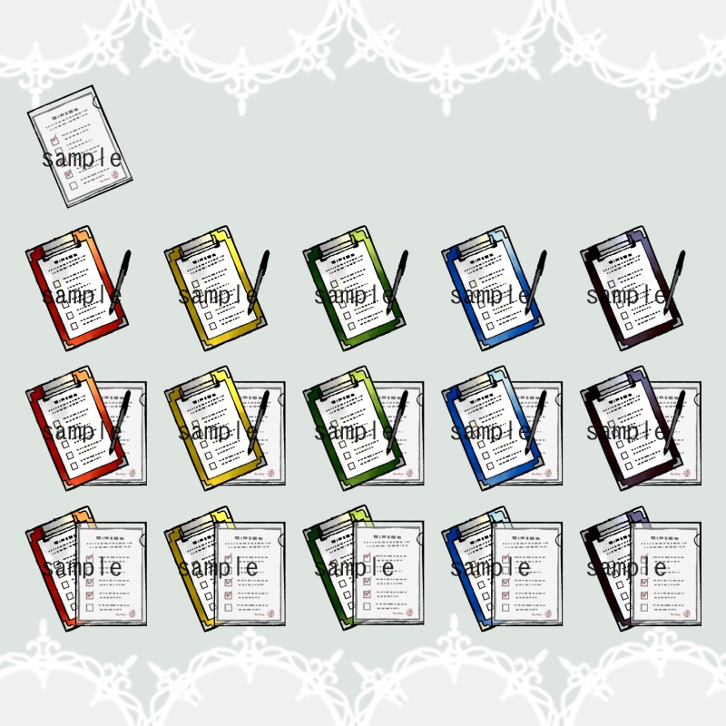 【現代アイコン素材(謎解き・ホラー2)】