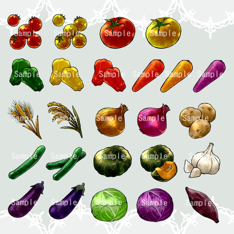 【RPGアイコン素材(食材)】