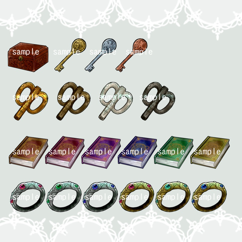 【現代アイコン素材(謎解き・ホラー3)】