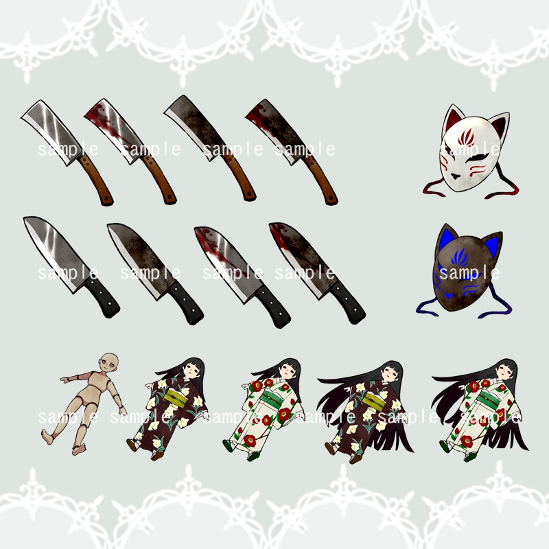 【現代アイコン素材(謎解き・ホラー4)】