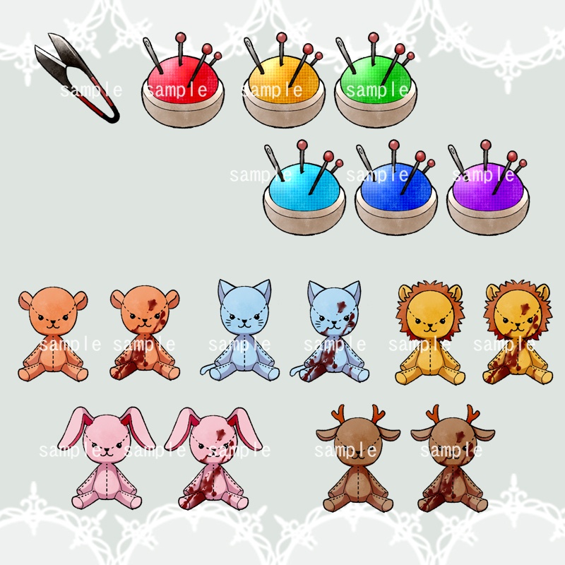 【現代アイコン素材(謎解き・ホラー4)】