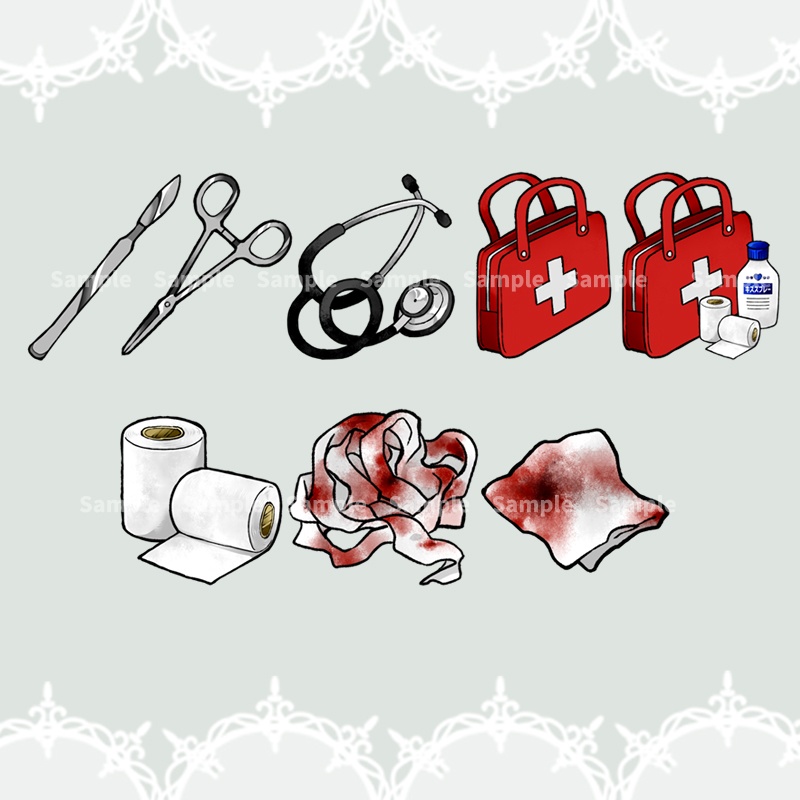 【現代アイコン素材(謎解き・ホラー5)】