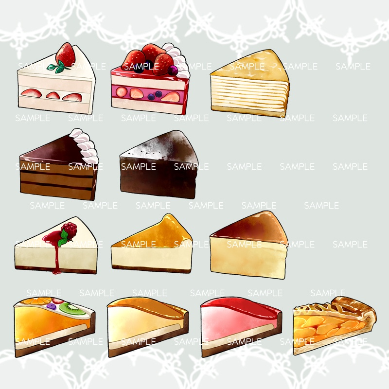 【アイコン素材(スイーツ1)】