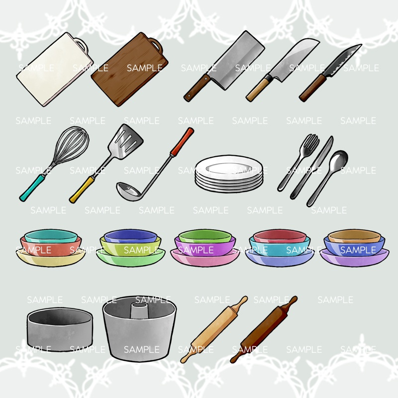 【アイコン素材(キッチンツール)】