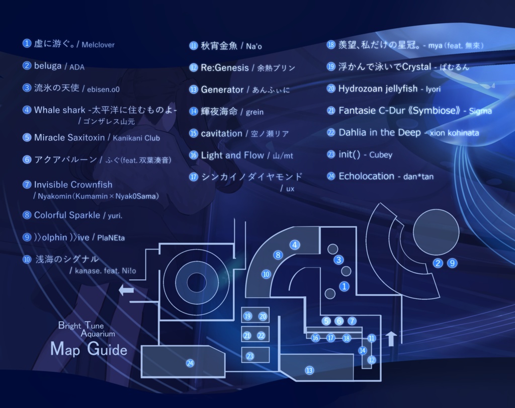 (CD版) kanase. 2nd Compilation Album "Bright Tune Aquarium"【水族館コンピ】
