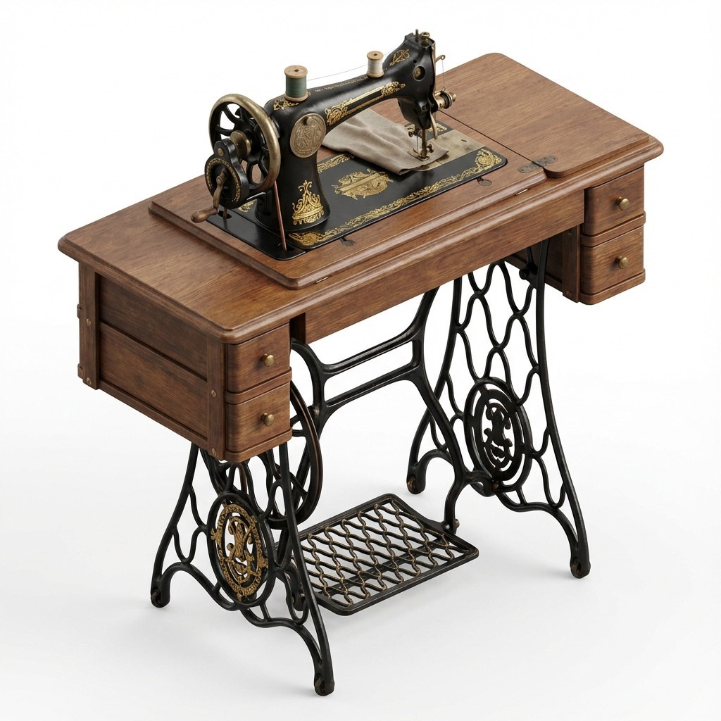 【3Dモデル】趣味のアトリエセット(イーゼル・パレット・ミシン)【VRChat/Unity/創作ワールド】