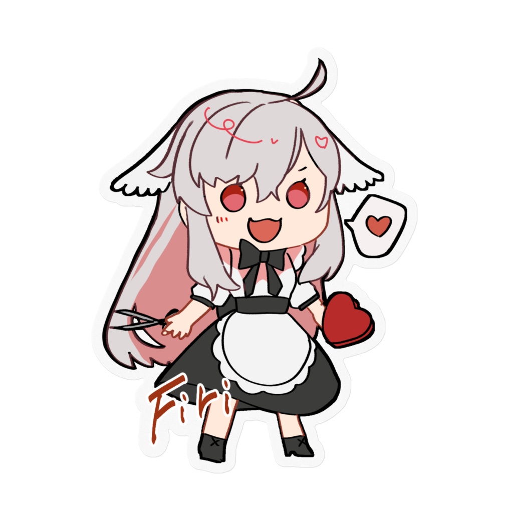 バレンタインフィリステッカー