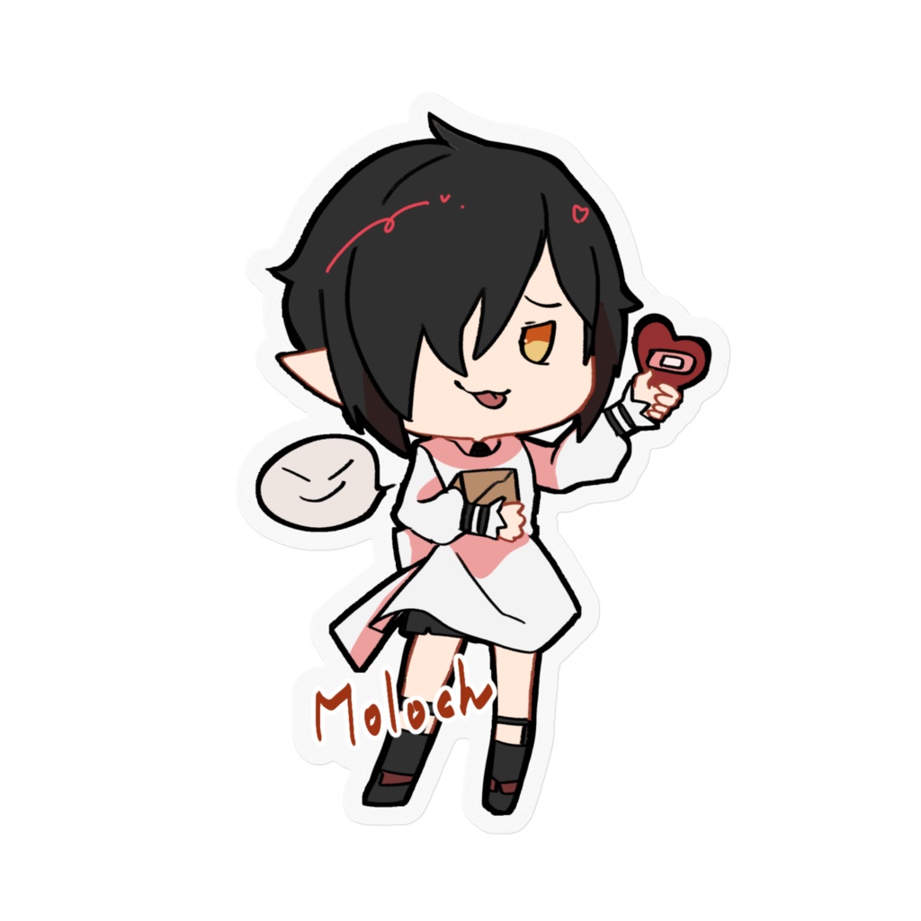 バレンタインモロクステッカー